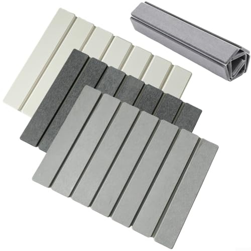 Tapete de secado de piedra para encimera de cocina, tapete plegable de tierra de diatomeas con almohadilla antideslizante, absorbente para platos, baño, botellas y tazas (gris oscuro)