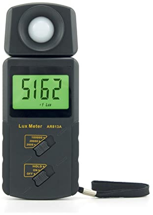Light Meter, Electronic Digital Lux Meter High Precision Handheld Portable LCD Screen Display AR813A Measuring Range 1~100.000 lux(1)
