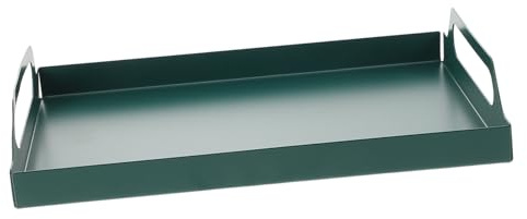 Uonlytech Plateau Rectangulaire Fer pour Service à Thé Et Fruits Plateau De Rangement Cas Et Décoratif
