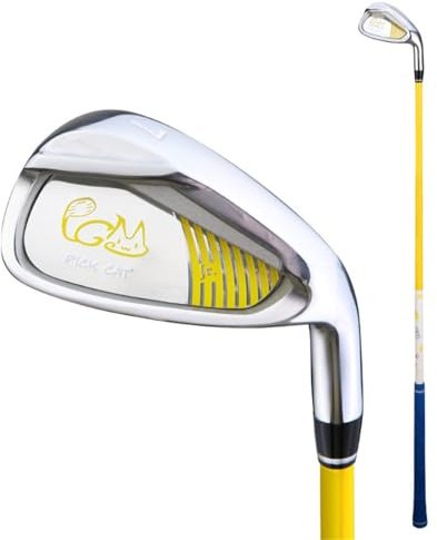 Golf-Eisen #7 für Kinder – leichter Karbonschaft Anfänger-Trainingsclub mit Zinklegierungskopf – Rechtshänder-R-Flex für Junior-Jungen und Mädchen, perfekt für Outdoor-Übungen