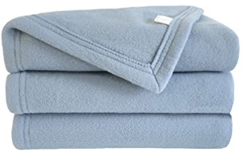 Couverture polaire Polyester - Myosotis 220 x 240 cm - POET MOTTE - Gamme Polex