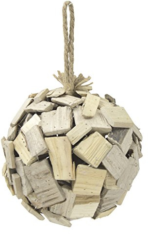 DECOLINE Dekokugel aus Holz Ø 25cm Natur