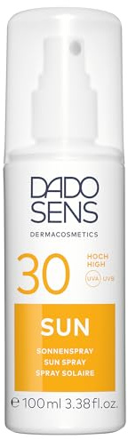 DADO SENS SUN Sonnenspray SPF 30 100ml, bei sonnenempfindlicher Haut | Hoher Sonnenschutz, Spray-Textur, Wasserresistent, Mit Anti-Aging Komplex, Innovativer Zellschutz, Stärkt Hautbarriere
