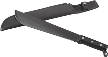 AUSONIA - Machete con lama in acciaio inox da 32 Cm e manico in platica e comodo fodero di sicurezza