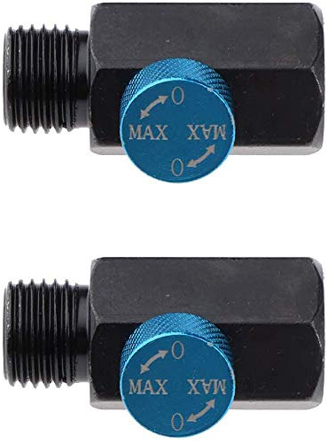 POFET 2 Stück 1/4 NPT Inline-Regler Massivstahl-Druckluftdruckventil-Werkzeug