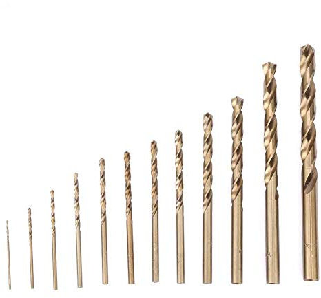 Fafeicy 74Pcs M35 Set di Punte, per Trapano Al Cobalto HSS-Co Utensili Combinati per Punte Elicoidali (1,0-8,0 mm)