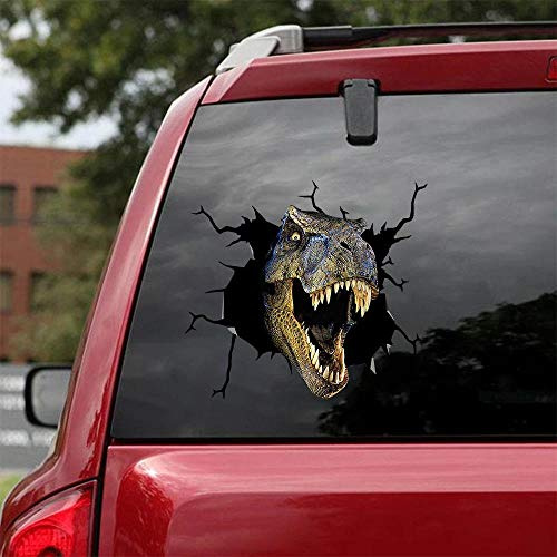 Ocean Gift Tyrannosaurus Dinosaur T-Rex Car Decals, Wall Decals Stickers Pack of 2 - Realistic Car Stickers Dinosaurs Animals Series 1 Size 8 x 8