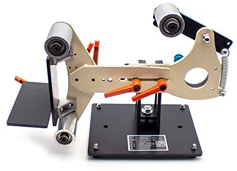 Toplionace Cadre de Ponceuse à Bande Robuste, Adaptateur de Ponceuse à Bande 730x50mm Meuleuse D'angle Rénovation Affûteuse de Couteau de Bureau (Seul Cadre)