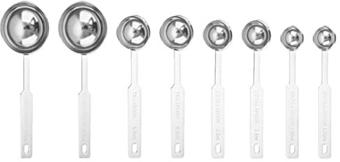 Alipis 8piezas Cucharas Medidoras Para Repostería Cocina y Uso Diario Cucharas Medidoras Para Hornear y Medir Ingredientes Como Café Leche o Harina Precisas y Prácticas