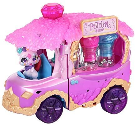 Magic Mixies Magic Potions Truck Spielset, verwandelt Sich in einen Trankladen, schafft 3 Zaubersprüche und Trank-Überraschungen für Ihre Mixlings, inklusive 1 exklusivem Mixling,