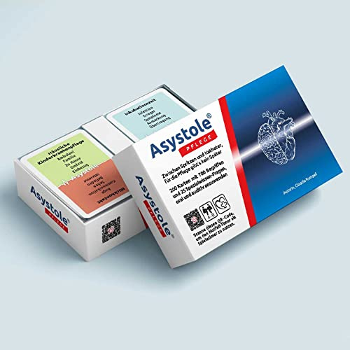 Asystole Pflege: Gioco di Carte per Operatori Sanitari, Infermieri e Studenti di Infermieristica. Edizione Tedesca. Strumento di apprendimento Divertente e interattivo. Regalo Popolare.