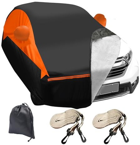 6 Layers Car Cover Waterproof Breathable Fit for Toyta Yaris Cross 2020-2024 Outdoor Small Hatchback Full Car Cover Rain Sun Protection with Cotton Lined and Zipper