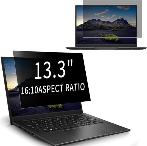 HinZann Filtre écran Confidentialité pour 13,3 Pouces 16:10, Amovible | Anti-Lumière Bleu, Anti-Rayures Protection Ecran, Anti-Espion Protecteur D'écran pour Lenovo HP Dell Acer Asus Thinkpad
