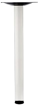 Verstellbare Metall-Tischbeine, 110 cm, weiße Aluminium-Stütze für Schreibtische, Café-Bar und Frühstückstische, anpassbare Möbelfüße mit Schrauben im Lieferumfang enthalten
