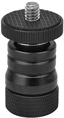 Generic Placa Universal de Aleación de Aluminio para Almacenamiento de Rótula Pequeña para Monitor de Cámara, Rótula Resistente y Portátil para Entusiastas de la Fotografía (Black)