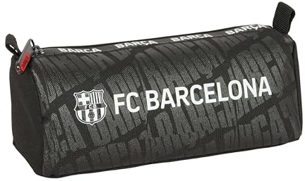Safta F. C. BARCELONA - Portatodo con cremallera y compartimiento, Estuche Infantil, Estuche Niño, Ideal para Niños en Edad Escolar, Cómodo y Versátil, Calidad y Resistencia, 21x7x8 cm