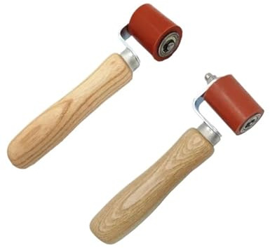 Paquete de 2 rodillos presión silicona alta temperatura 40 mm for audio automóvil, almohadilla insonorizada, piso, alfombra, aplicación papel tapiz, rodillo goma Para Seam
