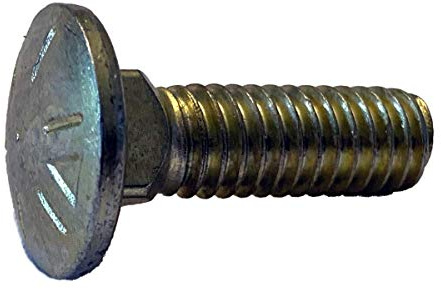 Small Parts 3740C8 3/8-16 X 2-1/2 Carriage Bolt Grade 8 Fully Threaded Zinc Yellow (Pack of 10)