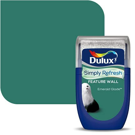 Dulux Simply Refresh Feature Wall Matt Emulsion Paint - Emerald Glade - 30ML Tester, 5569267