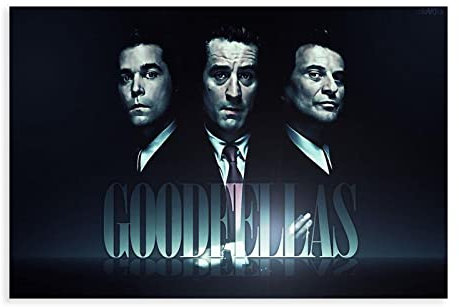 Goodfellas 1990 (55) Filmposter, Leinwand, Schlafzimmer, Dekoration, Sportlandschaft, Bürozimmer, Dekoration, Geschenk, Unframe-Stil, 20 x 30 cm