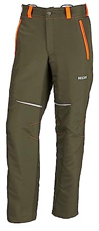 KOX Schnittschutzhose Vento 3.0 Grün/Orange Größe 58