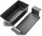 Hensych 25cm Gusseisen Topf Brot Backen Kastenform,Gusseisen Brot Backen Zubehör, Brotform,Antihaftbeschichtete Grillform zum Aufhängen mit Abtropfschale,Grillschale,brot backen, brotform (Schwarz)
