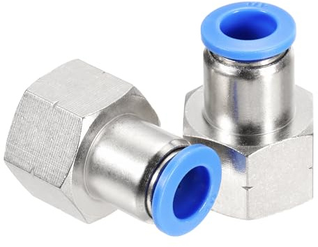 QUARKZMAN 2 Stück 1/2 NPT weibliches gerades Gewinde Silberton PCF 10-04
