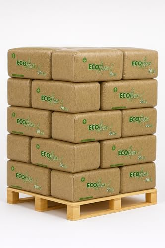 Pallet de 15 Unidades de Paja de Lino Ecoflax 20kg(300kg). Lecho para Caballos, ovejas, Conejos... 100% Lino Natural. Prensado y Limpio. Listo para Usar.