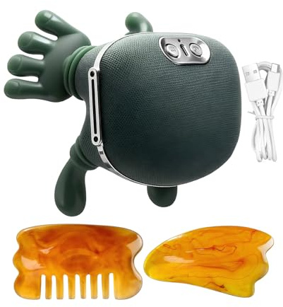 Masseur De Cou Et D'Épaules Avec Chaleur,Appareil De Beauté Portable Sans Fil 4D,Massage Nuque Et Dos - Pour Mains Paume Tête Muscles Corps Randonnée Sport Extérieur