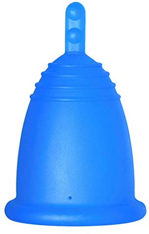 Me Luna Classic Coupe menstruelle à tige, bleue, taille M