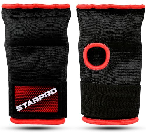Starpro Sottoguanti da Boxe Tessuto Poliestere. Guanti Interni Protezione per Pugno e Pollice per Boxe, Sparring, Muay Thai, Kickboxing, MMA e Arti Marziali - Vari Colori - S, M, L, XL