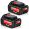 2X 5000mAh Replacement for dewalt battery 18V for dewalt battery DCB184 DCB180 DCB181 DCB182 DCB200 DCB201 DCB204 with LED Indicator