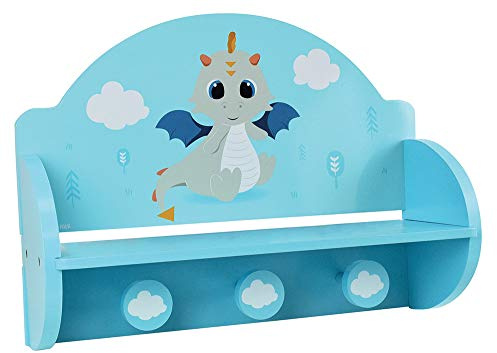 Fun House 713338 Leon Le Dragon Kleiderständer für Kinder, H 33 x B 45 x T 14 cm, PM