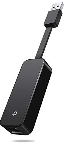 TP-Link UE305 - Adattatore Ethernet USB 3.0-10/100/1000 Mbit/s, con cavo pieghevole, per switch N-Switch, Apple MacBook Surface Pro XPS, Ultrabook, Chromebook, PC, Mac e altri), colore: Nero