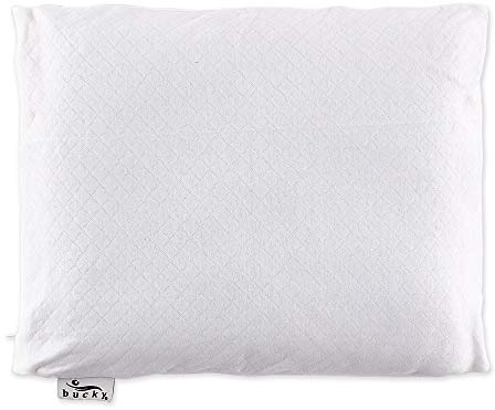 Bucky Naturlig kuddsamling bovete fylld, resestorlek med fodral, vit, 35 x 30 cm