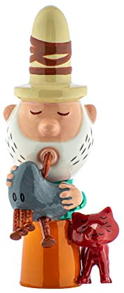 Alessi Eolo AGJ01 10 – Design Krippe Figur von Aeolus, aus Porzellan und Handbemalt, Mehrfarbig