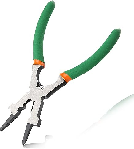 LEONTOOL 7 Zoll MIG Schweißzange mit Drahtschneider Flachkopf Hammer Düsenreiniger Professionelle MIG Zange Multifunktionsschweißwerkzeuge für Schweißen, Elektro, Mechanisch, Werkstatt und
