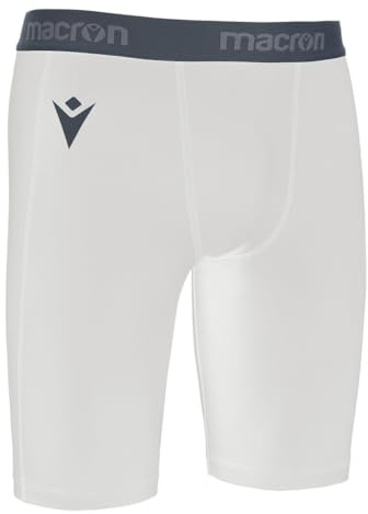 Macron Bermuda Scaldamuscoli Oak Calcio Sport (Bianco) (XL)