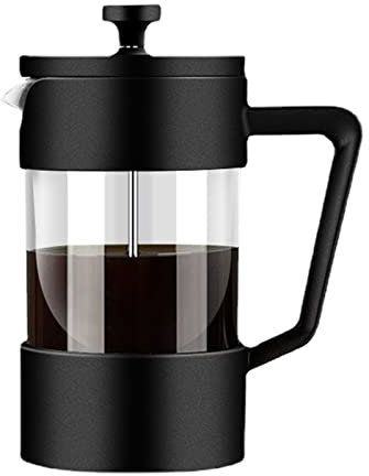 GMBYLBY Prensa francesa - Cafetera fría - Prensas de café de vidrio grueso resistente al calor, prensa de té y leche espumada