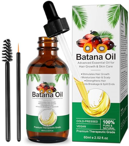 Aceite de batana para el crecimiento 60ml, Aceite de Batana para Cabello, Cejas y Pestañas, Previene Caída, Fortalece las Raíces del Cabello