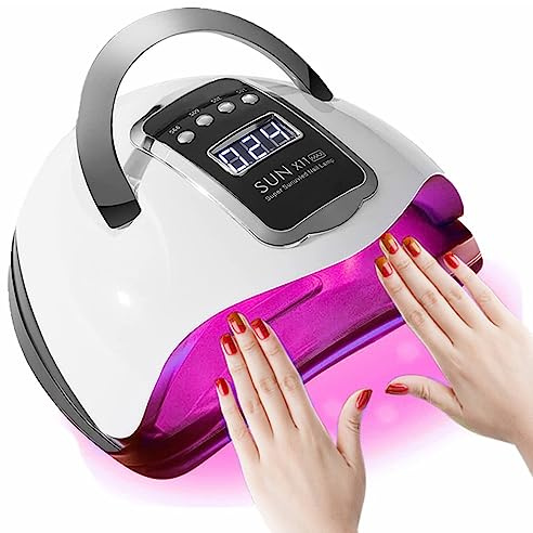 BEENLE 280W UV LED Nail Lamp Professional LED Nail Dryer for Gel Nails with 66pcs Lamp Beads, 4 Timers and Automatic Sensor Ideal for Home Salon, Fast Drying Technology for Perfect Nails