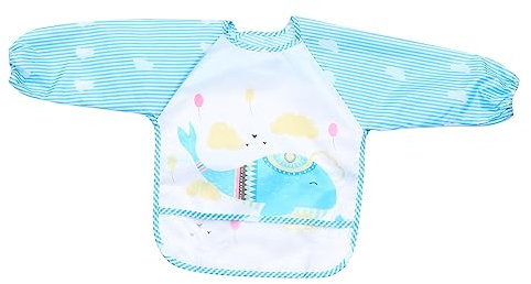 JOINPAYA 1 Stk Lätzchen bibs babylätzen latzerl für Babyzubehör Wandaufkleber mit Kleinkindschürze -Turban Fütterungszubehör Cartoon-Säuglingskittel Polyesterfaser