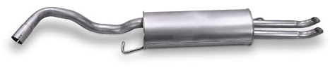 ATEC Germany Endschalldämpfer | Kompatibel mit: SEAT TOLEDO II, SKODA OCTAVIA I, OCTAVIA I Combi, OCTAVIA I Kasten/Kombi, VW BORA I, BORA Variant