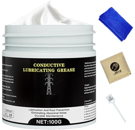 Graisse conductrice électrique, graisse de conductrice pour connexions électriques, lubrifiant de haute qualité – Pâte de graisse diélectrique pour raccordements, composants électriques et