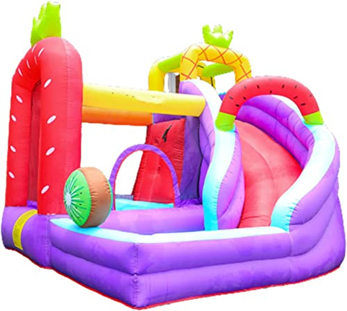 YKMYXZ， Casa inflable grande de la despedida, castillo animoso portátil de material grueso, patio de juegos for saltar