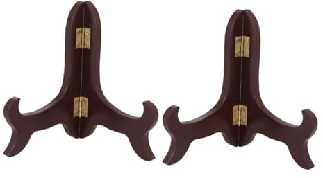 VALICLUD 2pièces Support Assiette Bois Lot Pour Cadres Photo Et Présentoir Décoratif Plateau Présentoir Stable Polyvalent Pour Maison Boutique Exposition