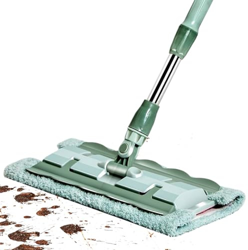 Fregasuelos De Microfibra | Mopa Giratoria 360 Grados para Limpieza De Suelos - Limpiador Rapido con 7 Almohadillas Y Mango Telescopico para Madera Azulejos Lamina Mantenimiento Diario Hogar