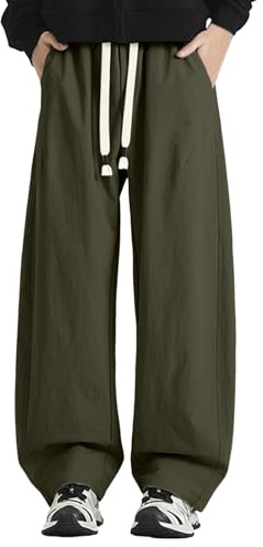 2025 Jogging Homme Pantalon Fitness Mi Saison Vintage Pantalons de survêtement Poches Et Cordon Serrage décontractés Confortable Casual Ample en Coton pour Long Pants Cadeau