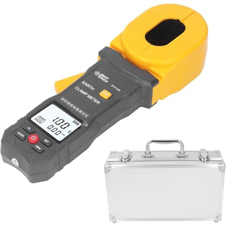 LCD Digital Clamp Ground Resistance Meter Auto Power Off Earth Tester for Weather