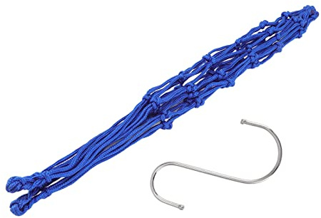 Sac à Ficelle pour Poulet et légumes, Grand Espace, Porte-Fruits, Sac en Maille d'alimentation pour volaille avec Crochet pour Canard et oies (Bleu)
